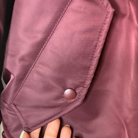 The Kooples Deep Red Burgundy Men’s Bomber Jacket sz M - Picture 9 of 16